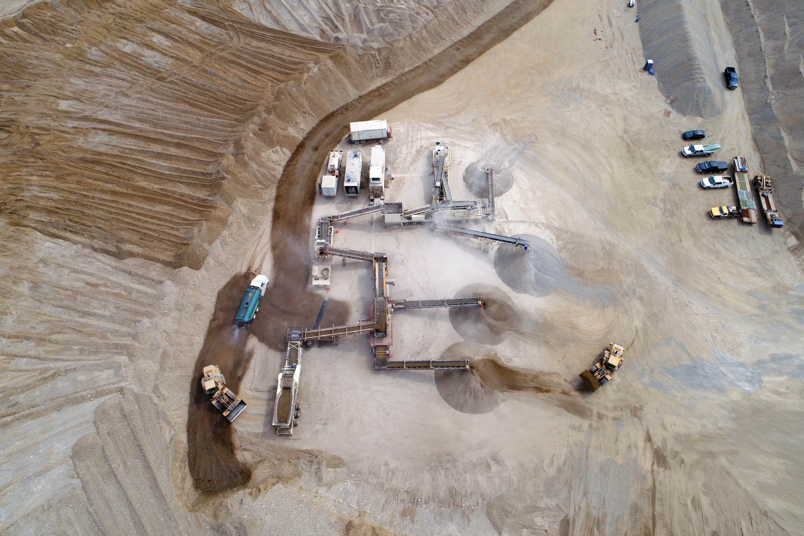 Dawson Construction crushing at Agate Bay Pit